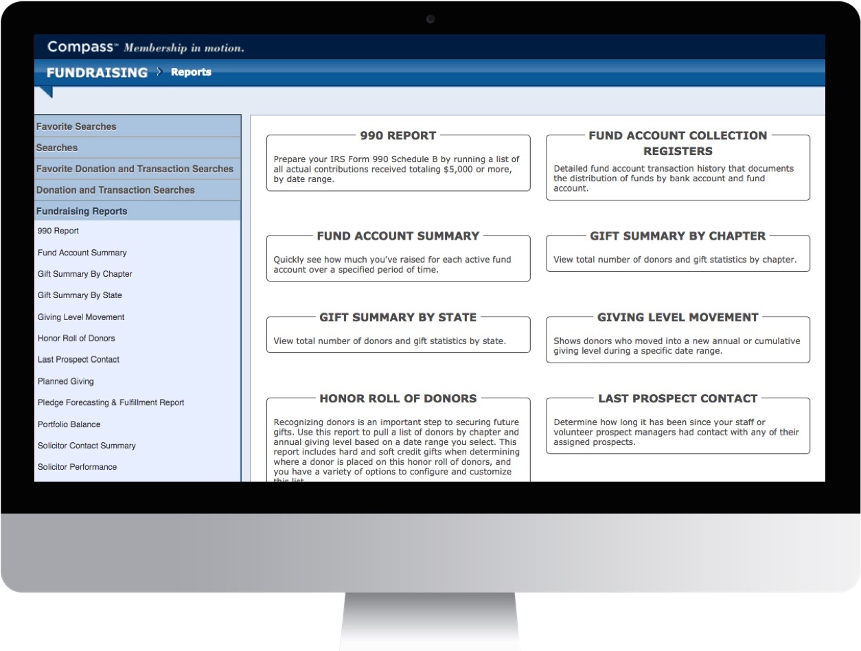 compass reporting tool